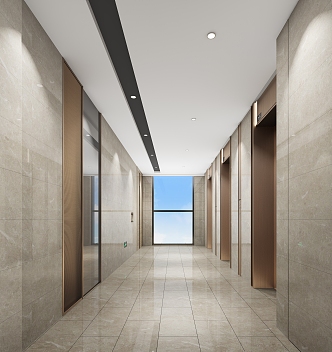 Elevator hall 3d model