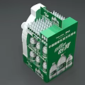 Promotional Display Stand For Stacked Bottled Drinks With Green And White China National Formula Packaging