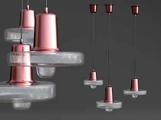 Modern chandelier 3d model