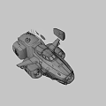 Futuristic Utility Vehicle With Mechanical Design Multiple Wheels Sensor Antenna And White Body