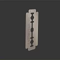 Vintage Metal Safety Razor Blade With Hollow Holes And Engraved Patterns
