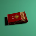 Red Cigarette Pack As Daily Household Item With Opened Box And Cigarettes 3d model