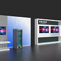 Event Exhibition Wall with Intelligent Interactive System and Colorful Digital Screens