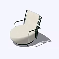 Modern single sofa 3d model