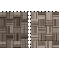 Elegant Patterned Wooden Flooring With Various Wood Tones And Interlocking Design Texture