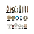 Natural Style Decorative Ornament Set With Various Shapes And Materials For Home Decor