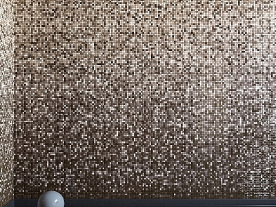 Retro Other Mosaic Gradient Wall 3d model