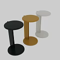 Modern Minimalist Side Table With Round Top And Multiple Color Options 3d model
