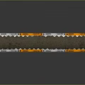 Long Strip Saw Blade With Orange White Color And Sharp Tooth Design For Industrial Use