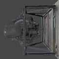 Heavy Duty Industrial Equipment With Metal Stand Cylindrical Components And Machinery Texture