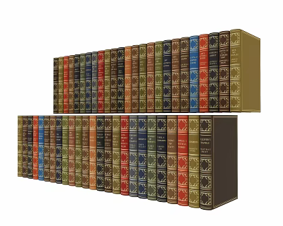 Modern Books 3d model Modern Books 3d model