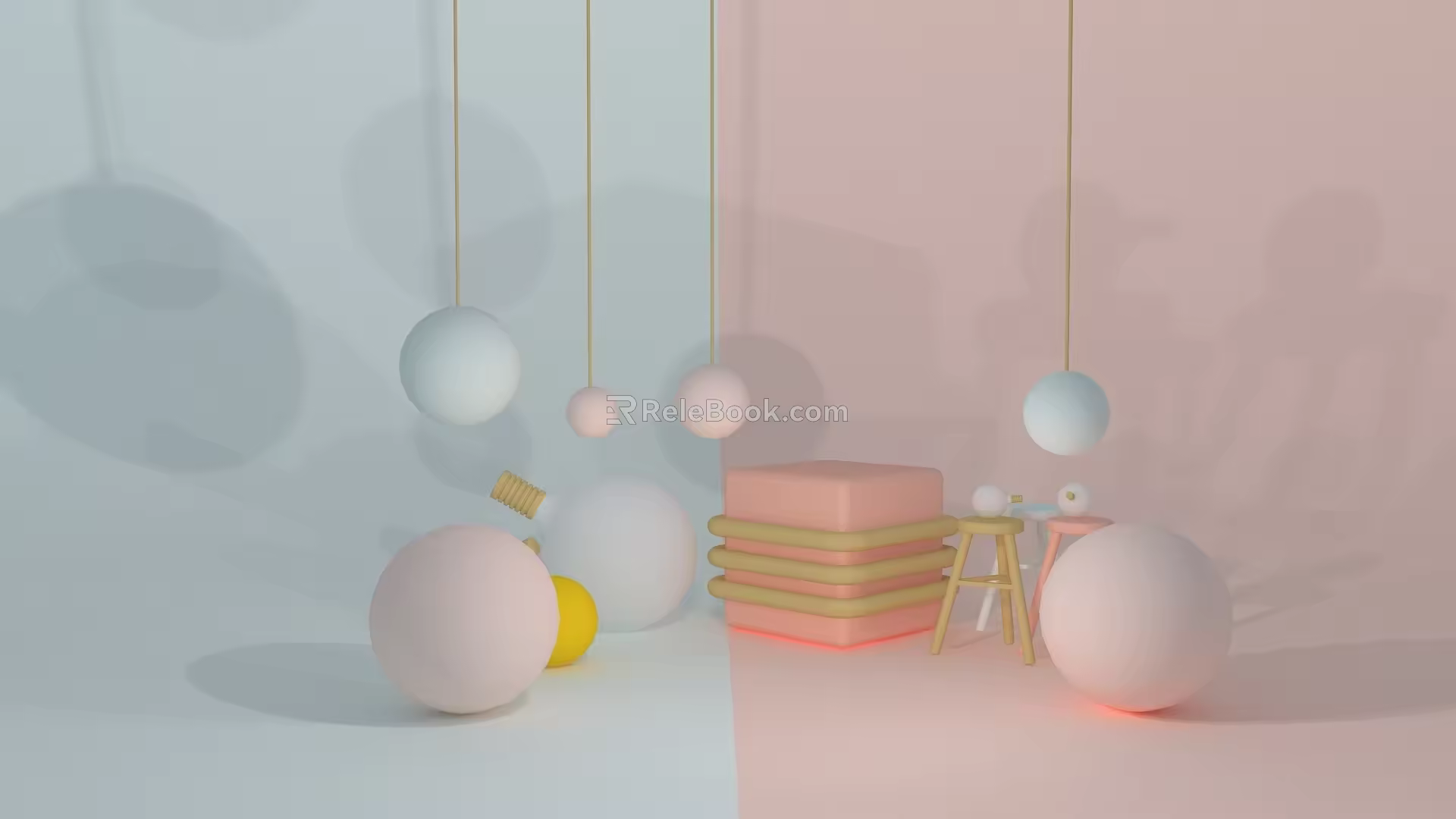 E-commerce signboard 3d model