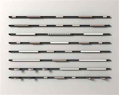 Track lights Modern spotlights 3d model Track lights Modern spotlights 3d model