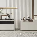 Modern bedside table 3d model