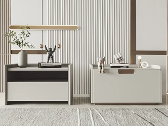 Modern bedside table 3d model