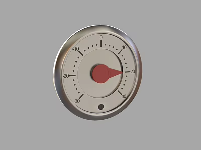 Modern instrument instrument dial meter test meter 3d model