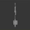 Silver Corkscrew Tool With Spiral Drill And Support Stand Design