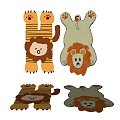 Children's carpet animal shape 3d model