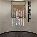 New Chinese Text Chandelier Lamps Chandelier New Chinese Text Font Chinese Chandelier Large Chandelier 3d model