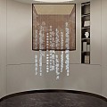 New Chinese Text Chandelier Lamps Chandelier New Chinese Text Font Chinese Chandelier Large Chandelier 3d model