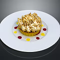 White Ceramic Plate With Colorful Dot Decorations For Dessert Serving