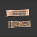 Three Upholstered Benches With Different Patterned Fabrics Various Colors And Simple Structure