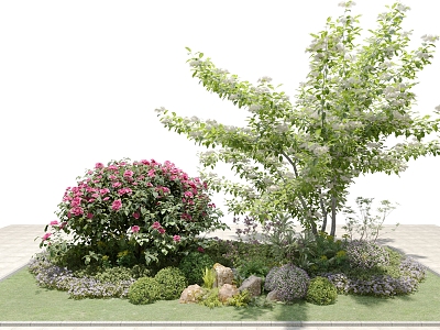 Modern Shrub Outdoor Plant Greening Landscape 3d model