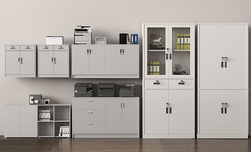 Modern File Cabinet Printer File Cabinet Office Supplies File Cabinet 3d model