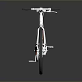 Modern Red And White Bicycle With Sleek Frame And Reflective Wheels Design