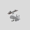 Elegant Daily Washing Essentials With Soft Grey Towels Aromatic Candles Soap Dispensers And Wooden Tray