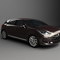 Citroen car hatchback car 3d model