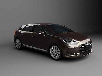 Citroen car hatchback car 3d model