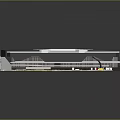 High Performance Computer Graphics Card With Three Cooling Fans And Aluminum Heat Sink Design