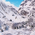 Modern Snow Mountain 3d model