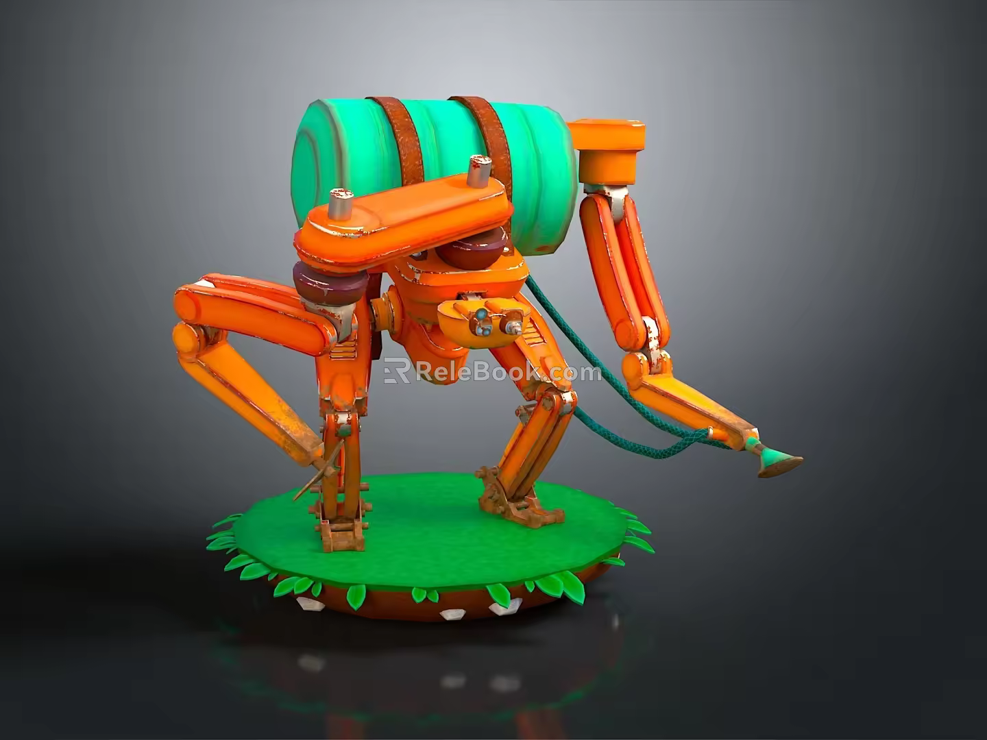 Robot Assistant Small Robot Butler Robot Butler Figure Game Figure 3d model