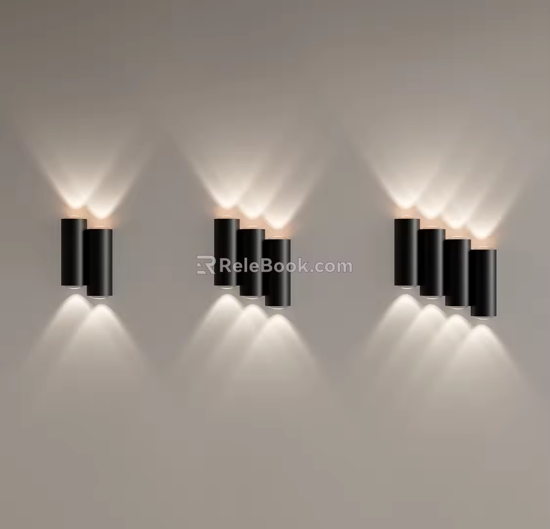 Minimalist wall lamp 3d model