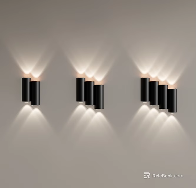 Elegant Modern Kitchen Wall Lamps With Contemporary Design And Warm Light Effects 3d model 