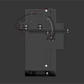 Modern 3D Printer Device With Mechanical Arm Digital Control And Printing Platform