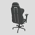 Black And Red Gaming Chair With Ergonomic Design Adjustable Armrests Headrest And Rolling Base