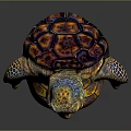Kupa Super Mary Turtle Cartoon Turtle Snapping Turtle Hawksmouth Turtle Reptile Cold Blooded Animal 3d model