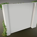 Lush Green Vines Climbing On White Wall With Dense Leaves And Shadows