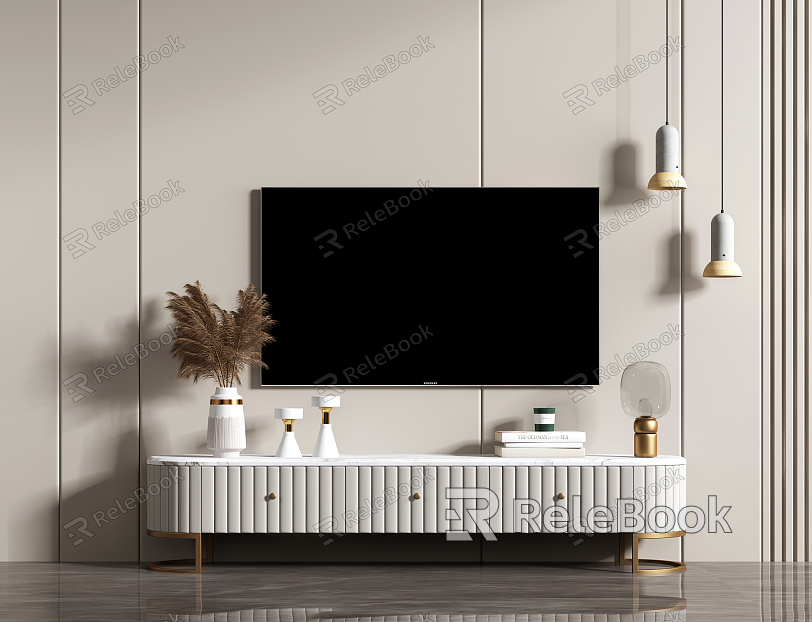 Light Luxury TV Cabinet model