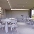 New Chinese-style Leisure Area Multi-functional Communication Area 3d model