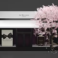 Jo Malone London Store Window With Cherry Blossom Tree And Perfume