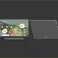 Modern Electronic Tablet With Colorful Screen Display And White Casing Design