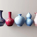 Colorful Ceramic Vases With Various Shapes And Smooth Surface For Home Decor
