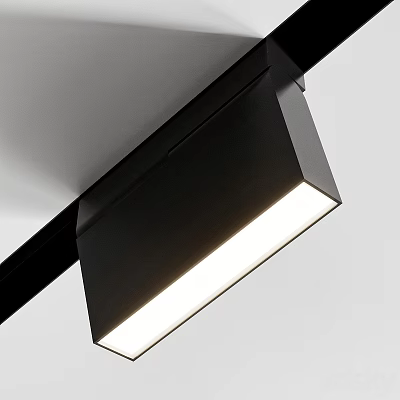 Modern Black LED Downlight Spotlight With Sleek Ceiling Mount Design And Bright Illumination 3d model