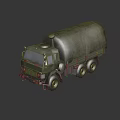 Military Green Army Truck With Camouflage Cover And Six Wheel Design
