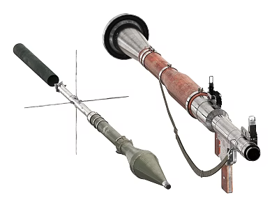 Rocket Launcher RPG Rocket Launcher Shoulder Launcher Anti-tank Rocket Gun 3d model