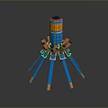 science fiction nuclear reactor science fiction item science fiction component high-tech component science fiction equipment science fiction scene 3d model
